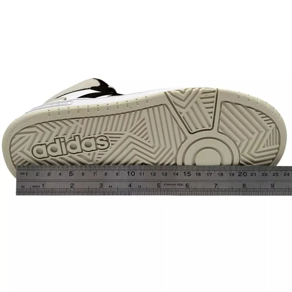 Adidas Hoops 3.0 Mid Top Youth Boys/Girls Basketball Sneaker Sz 5.5‎ Black/White